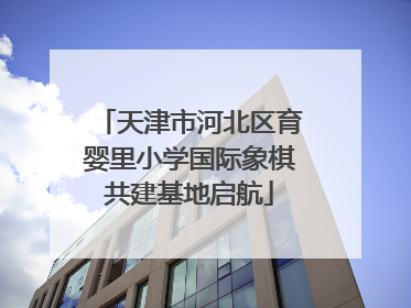 天津市河北区育婴里小学国际象棋共建基地启航