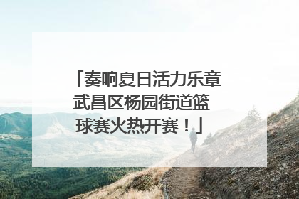 奏响夏日活力乐章 武昌区杨园街道篮球赛火热开赛！
