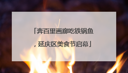 奔百里画廊吃铁锅鱼，延庆区美食节启幕