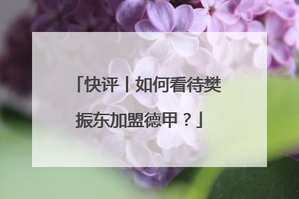 快评丨如何看待樊振东加盟德甲？