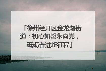 徐州经开区金龙湖街道：初心如磐永向党，砥砺奋进新征程