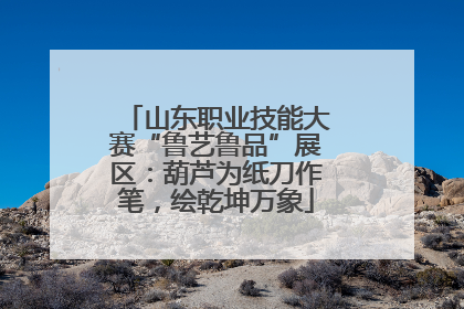 山东职业技能大赛“鲁艺鲁品”展区：葫芦为纸刀作笔，绘乾坤万象