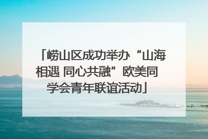 崂山区成功举办“山海相遇 同心共融”欧美同学会青年联谊活动
