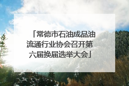 常德市石油成品油流通行业协会召开第六届换届选举大会