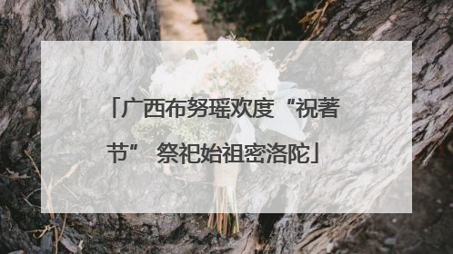 广西布努瑶欢度“祝著节” 祭祀始祖密洛陀