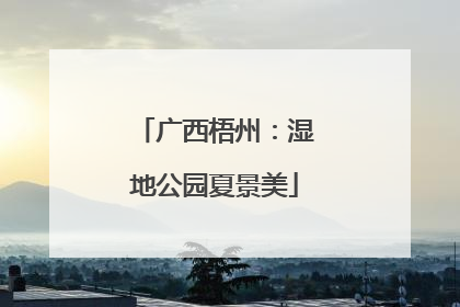 广西梧州：湿地公园夏景美