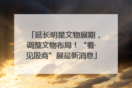 延长明星文物展期，调整文物布局！“看·见殷商”展最新消息