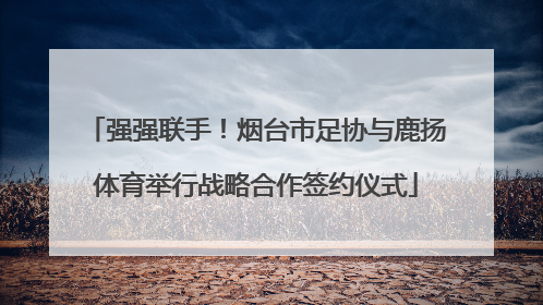 强强联手！烟台市足协与鹿扬体育举行战略合作签约仪式