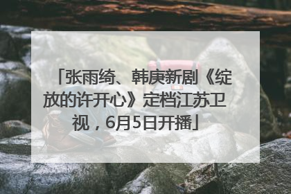 张雨绮、韩庚新剧《绽放的许开心》定档江苏卫视，6月5日开播
