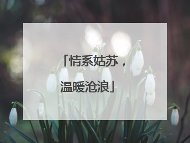 情系姑苏，温暖沧浪