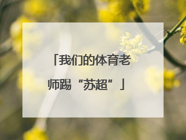 我们的体育老师踢“苏超”