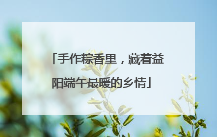 手作粽香里，藏着益阳端午最暖的乡情