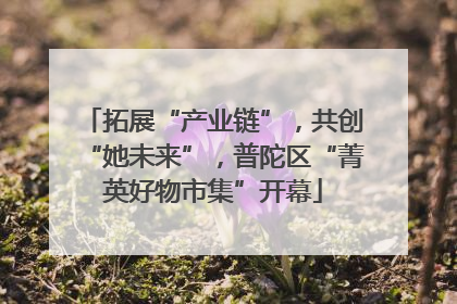 拓展“产业链”，共创“她未来”，普陀区“菁英好物市集”开幕