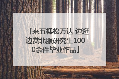 来五棵松万达 边逛边赏北服研究生1000余件毕业作品