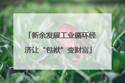 新余发展工业循环经济让“包袱”变财富