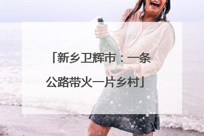 新乡卫辉市：一条公路带火一片乡村