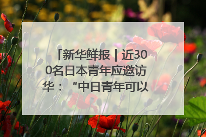 新华鲜报｜近300名日本青年应邀访华：“中日青年可以创造更好的未来”