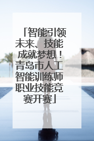智能引领未来、技能成就梦想！青岛市人工智能训练师职业技能竞赛开赛