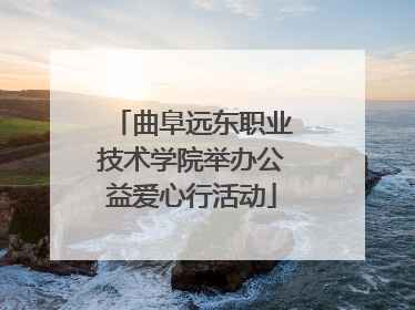 曲阜远东职业技术学院举办公益爱心行活动