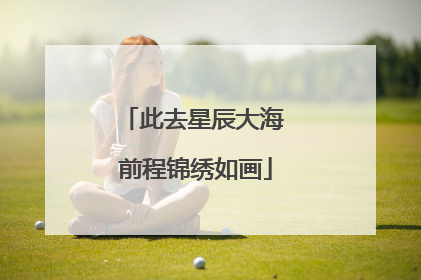 此去星辰大海 前程锦绣如画