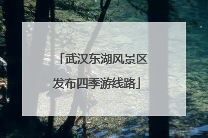 武汉东湖风景区发布四季游线路