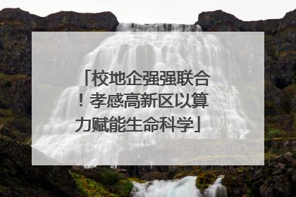 校地企强强联合！孝感高新区以算力赋能生命科学