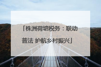 株洲荷塘税务：联动普法 护航乡村振兴