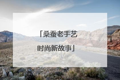 桑蚕老手艺 时尚新故事