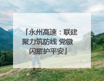 永州高速：联建聚力筑防线 党徽闪耀护平安