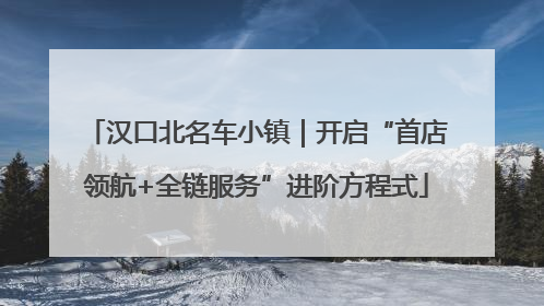 汉口北名车小镇｜开启“首店领航+全链服务”进阶方程式