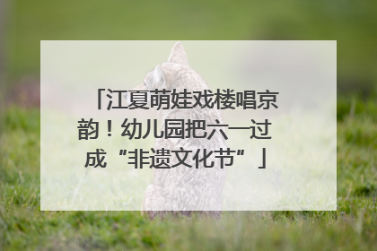 江夏萌娃戏楼唱京韵!幼儿园把六一过成“非遗文化节”
