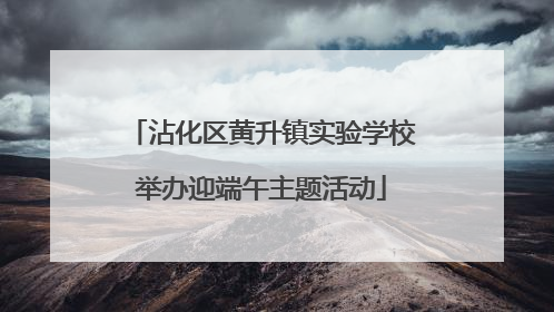 沾化区黄升镇实验学校举办迎端午主题活动
