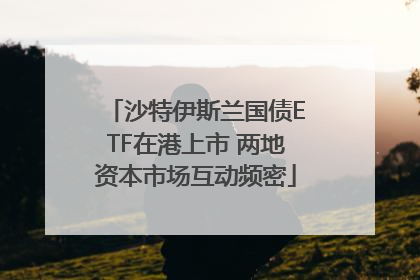 沙特伊斯兰国债ETF在港上市 两地资本市场互动频密