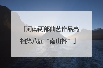 河南两部曲艺作品亮相第八届“南山杯”