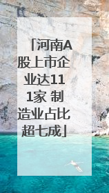 河南A股上市企业达111家 制造业占比超七成