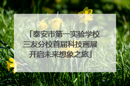 泰安市第一实验学校三友分校首届科技画展开启未来想象之旅