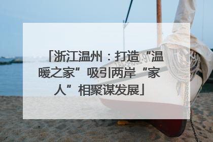 浙江温州：打造“温暖之家”吸引两岸“家人”相聚谋发展