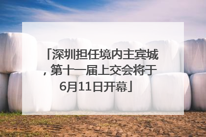 深圳担任境内主宾城，第十一届上交会将于6月11日开幕