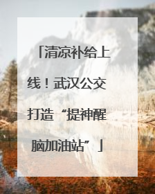 清凉补给上线！武汉公交打造“提神醒脑加油站”