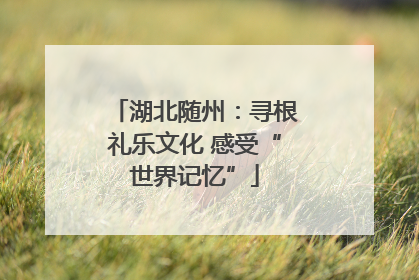 湖北随州：寻根礼乐文化 感受“世界记忆”