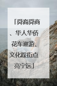 舜裔舜商、华人华侨花车巡游、文化踩街点亮宁远