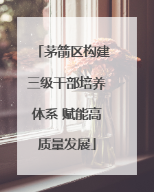 茅箭区构建三级干部培养体系 赋能高质量发展