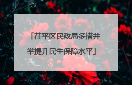 茌平区民政局多措并举提升民生保障水平