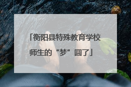 衡阳县特殊教育学校师生的“梦”圆了