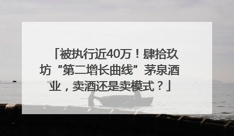 被执行近40万！肆拾玖坊“第二增长曲线”茅泉酒业，卖酒还是卖模式？