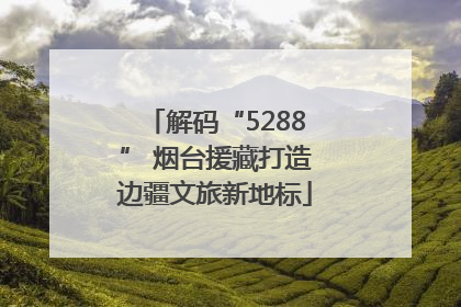 解码“5288” 烟台援藏打造边疆文旅新地标