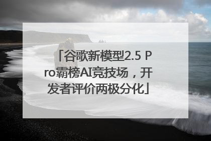 谷歌新模型2.5 Pro霸榜AI竞技场，开发者评价两极分化