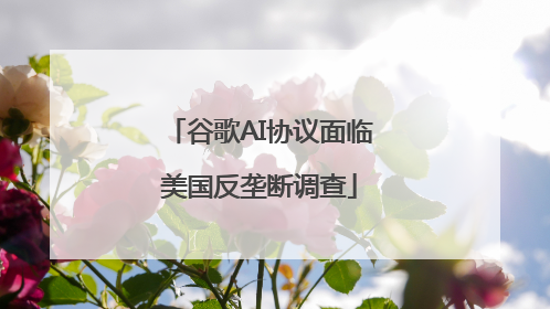 谷歌AI协议面临美国反垄断调查