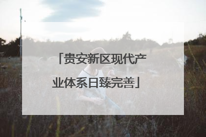 贵安新区现代产业体系日臻完善