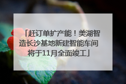 赶订单扩产能！美湖智造长沙基地新建智能车间将于11月全面竣工